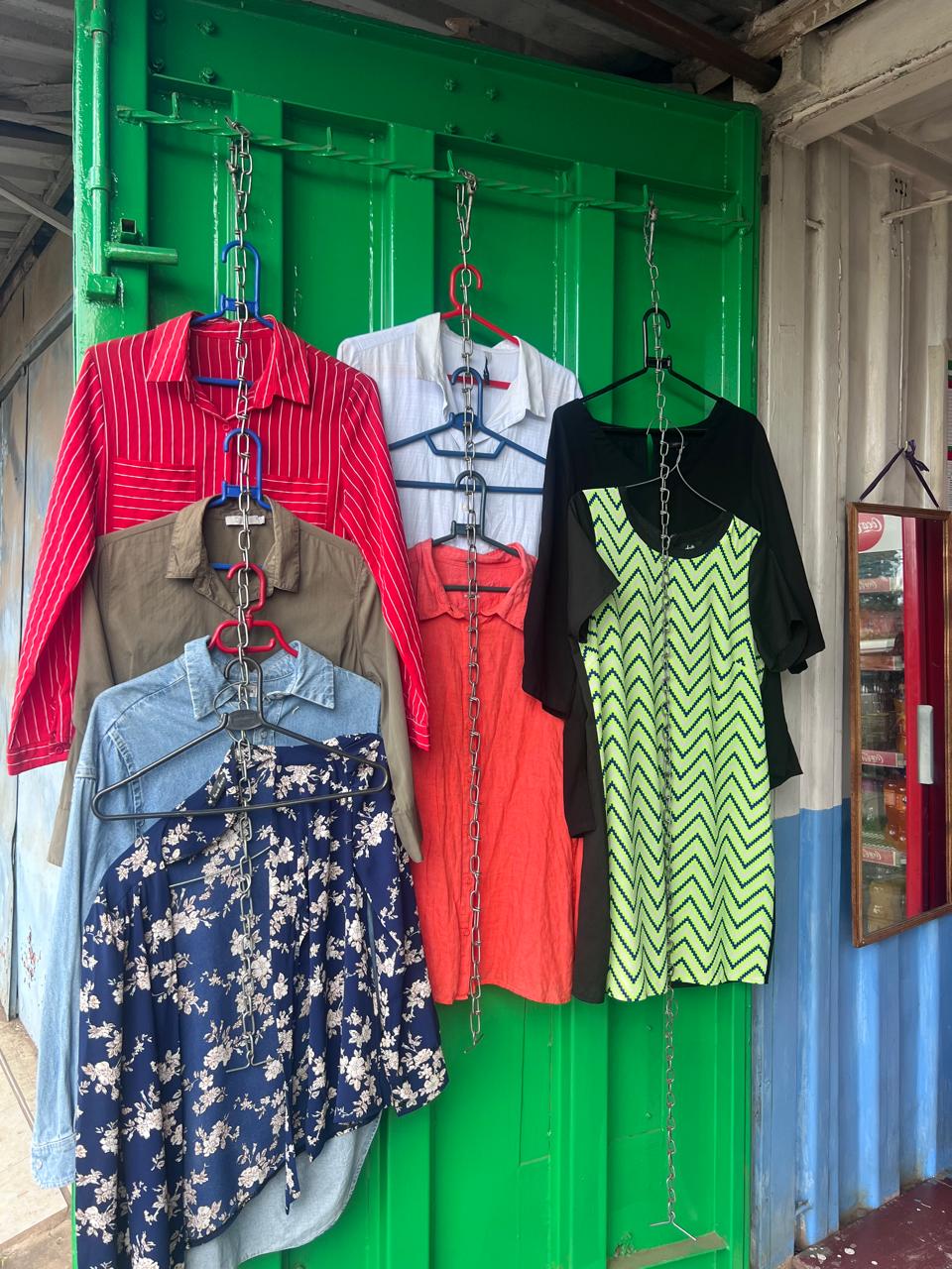 Clothing display at the KCH Thrift Shop