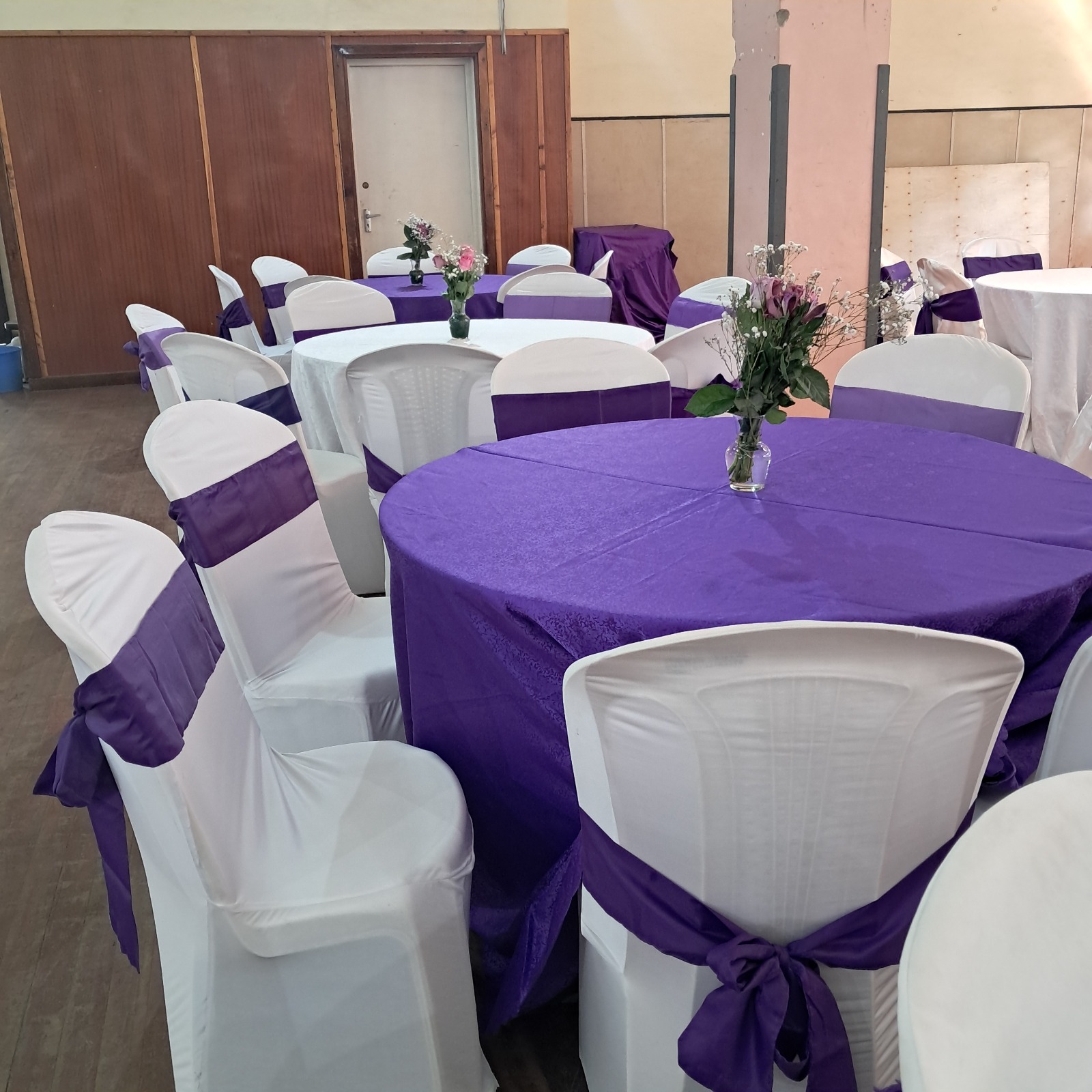 Decorated entrance setup at Westminster Events Center